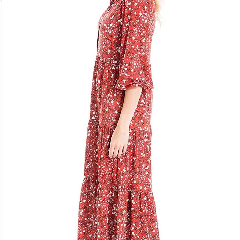 Max studio midi patterned dress size small